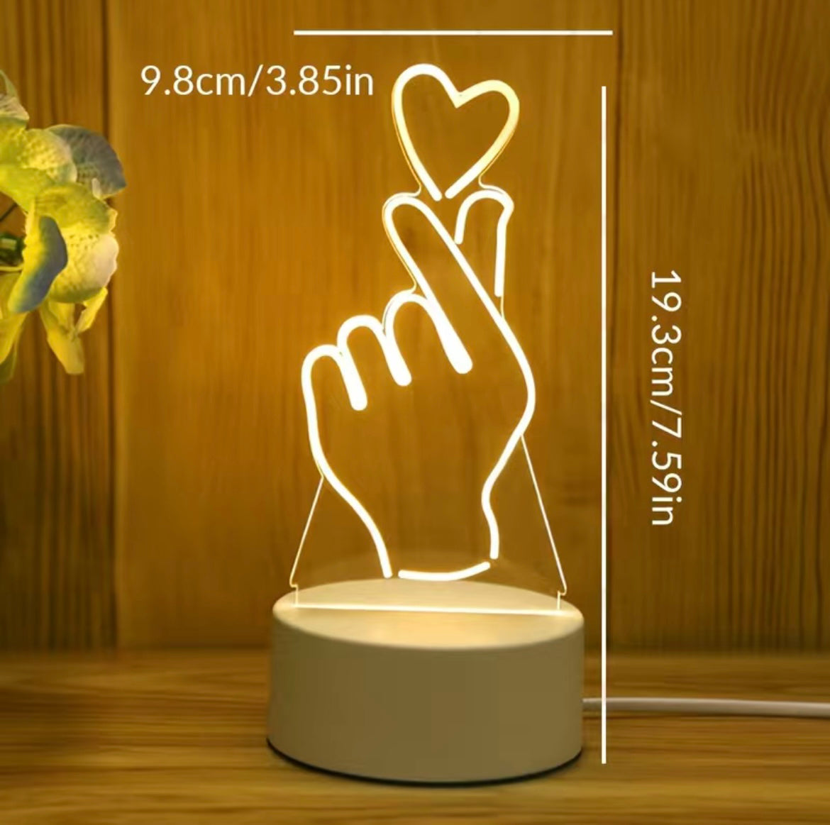 LED 3D Night Light Table Lamp - 13 different styles