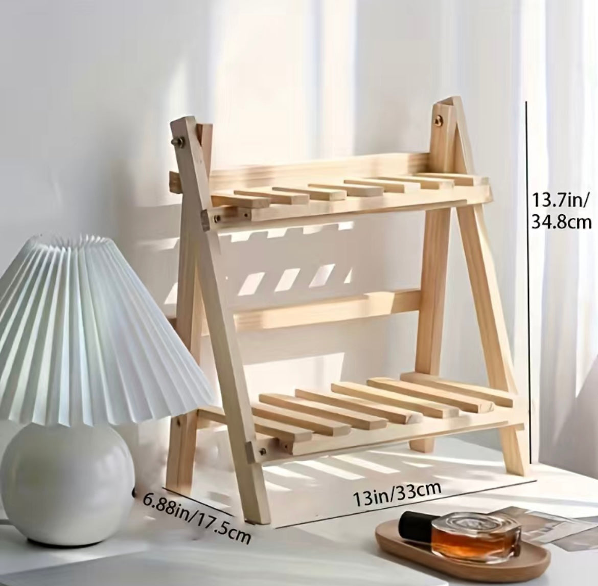 2 Tier Desktop Display Storage Rack