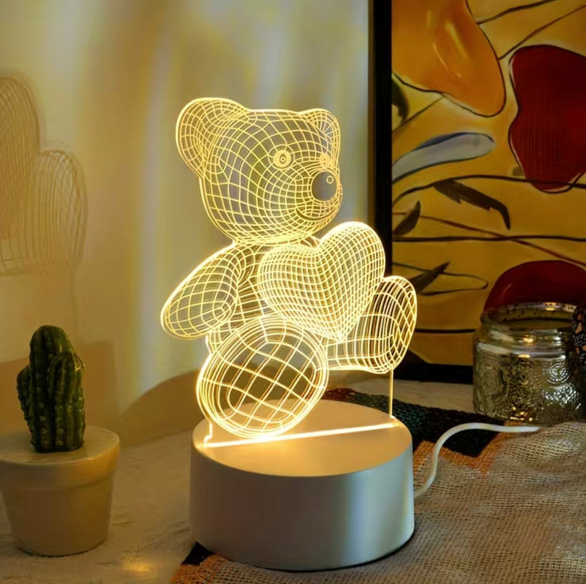 LED 3D Night Light Table Lamp - 13 different styles