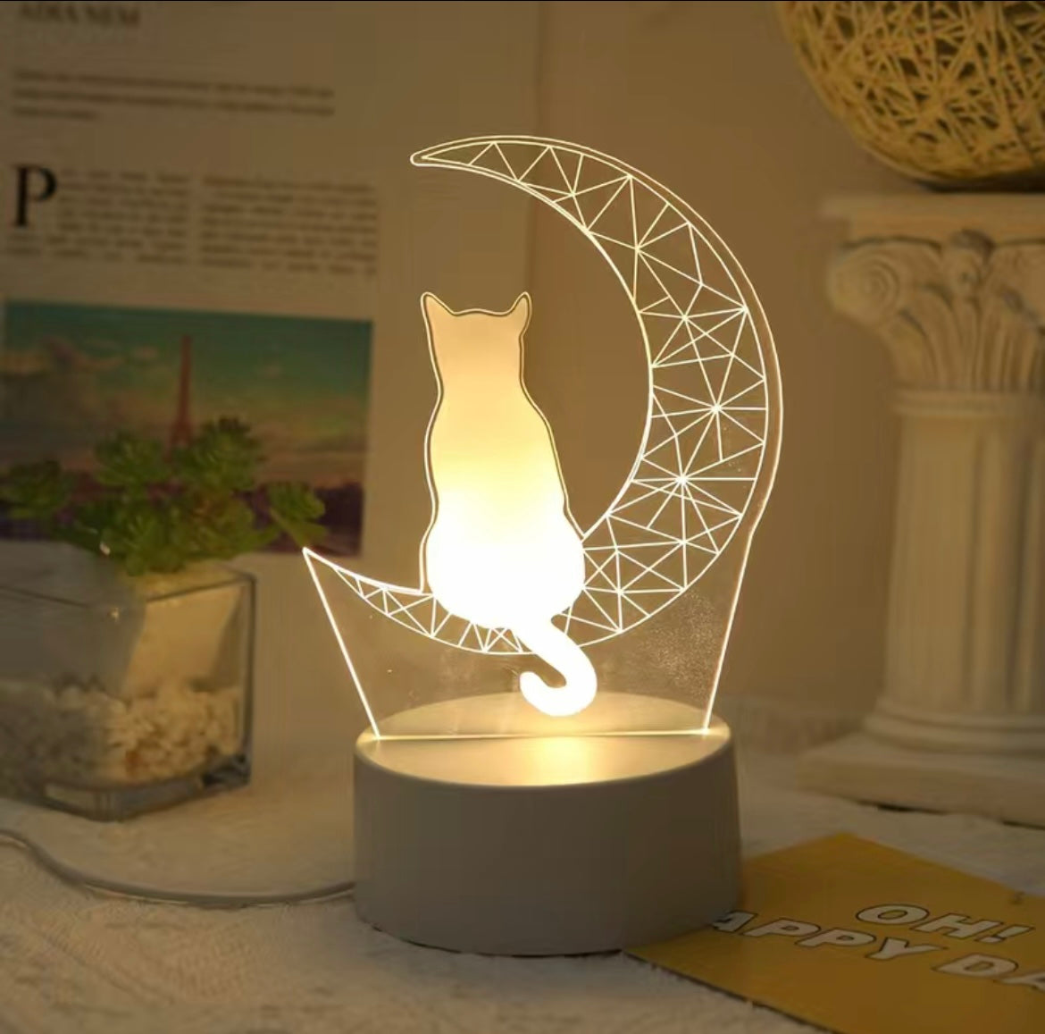 LED 3D Night Light Table Lamp - 13 different styles