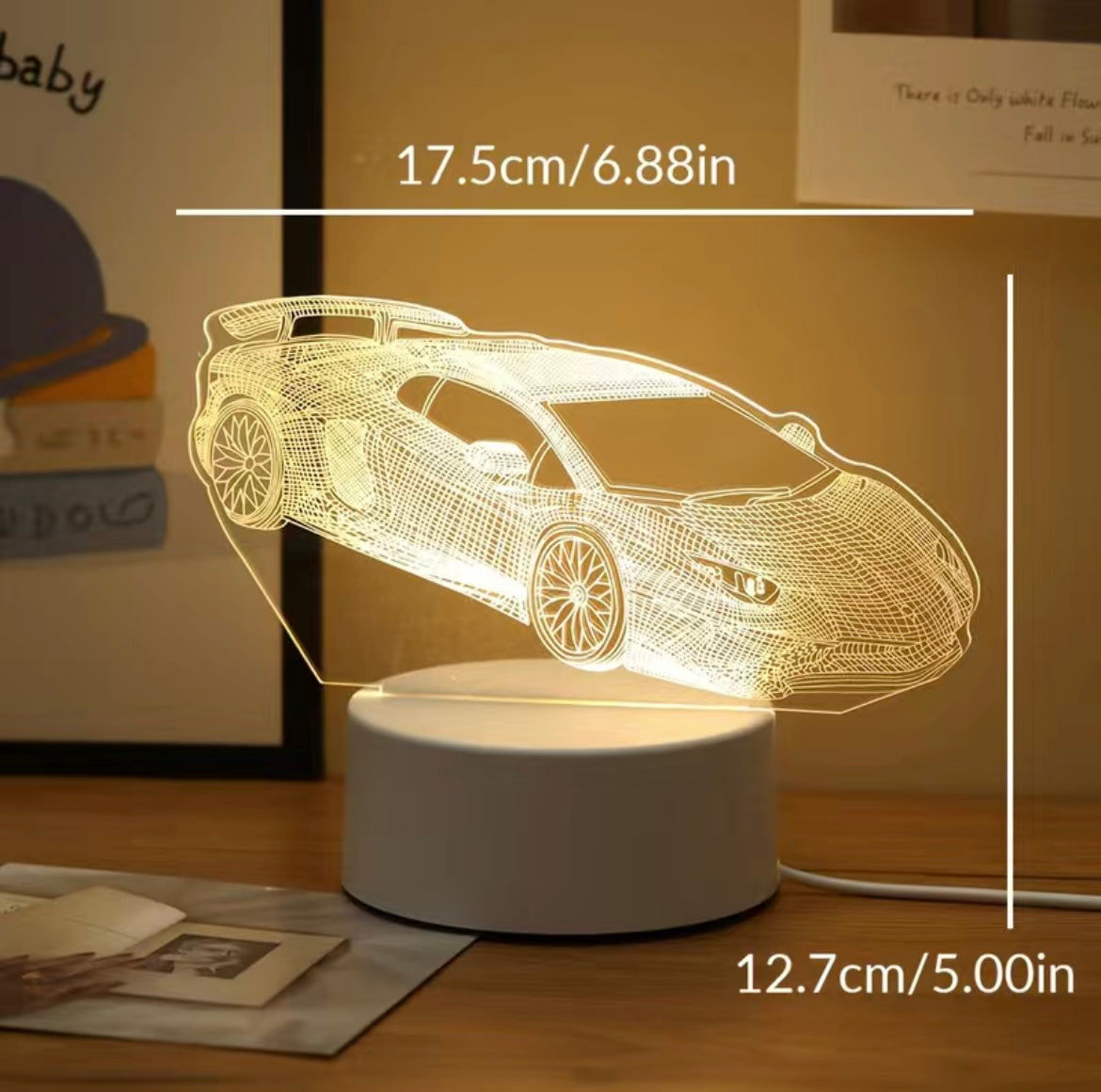 LED 3D Night Light Table Lamp - 13 different styles