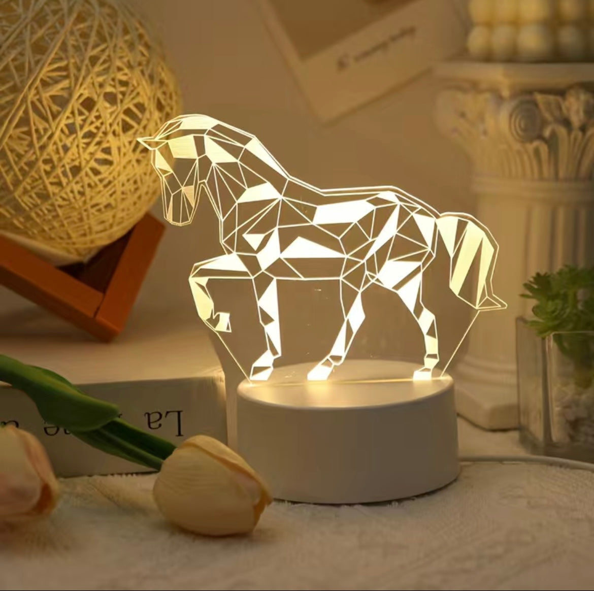 LED 3D Night Light Table Lamp - 13 different styles