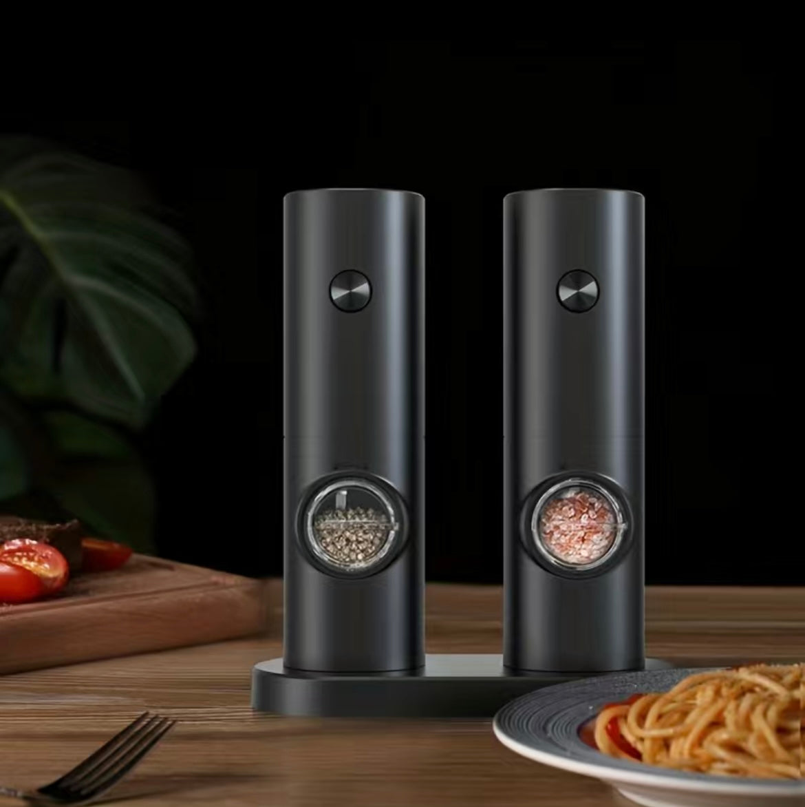 Electric Salt & Pepper Grinder Set