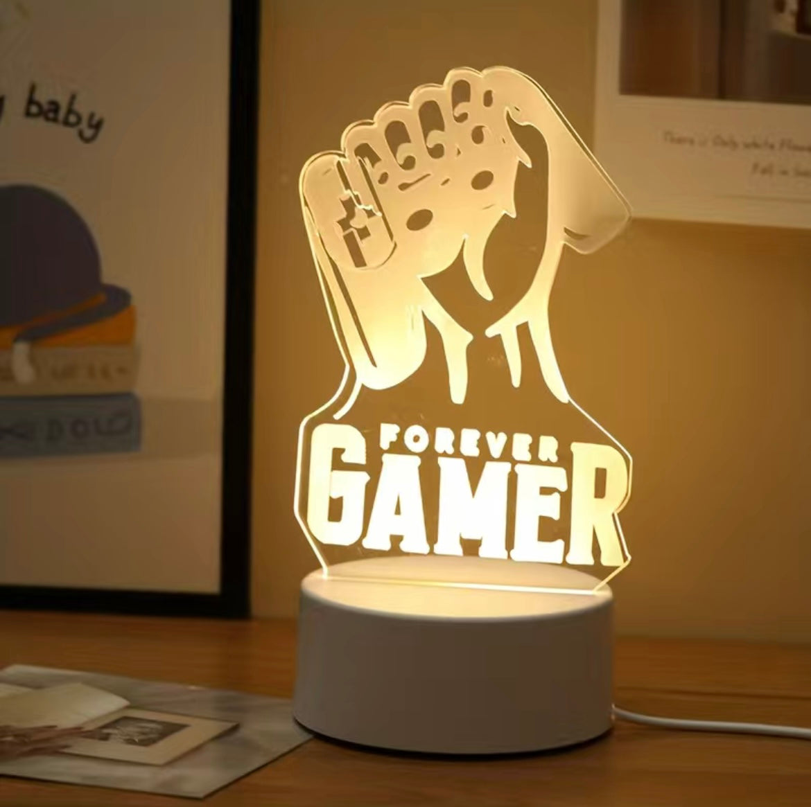 LED 3D Night Light Table Lamp - 13 different styles