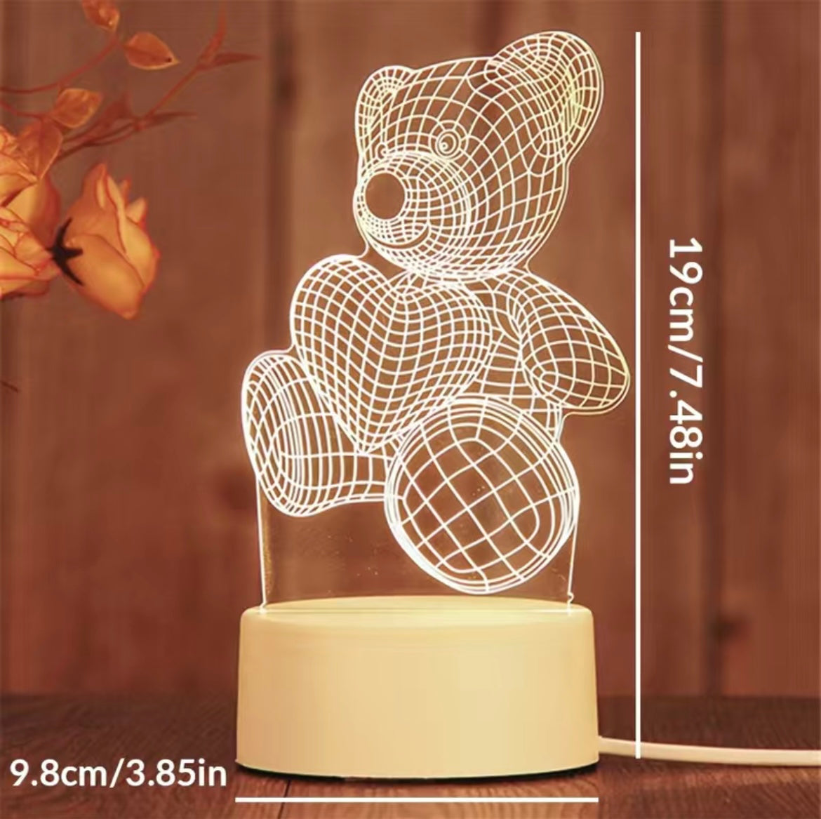 LED 3D Night Light Table Lamp - 13 different styles