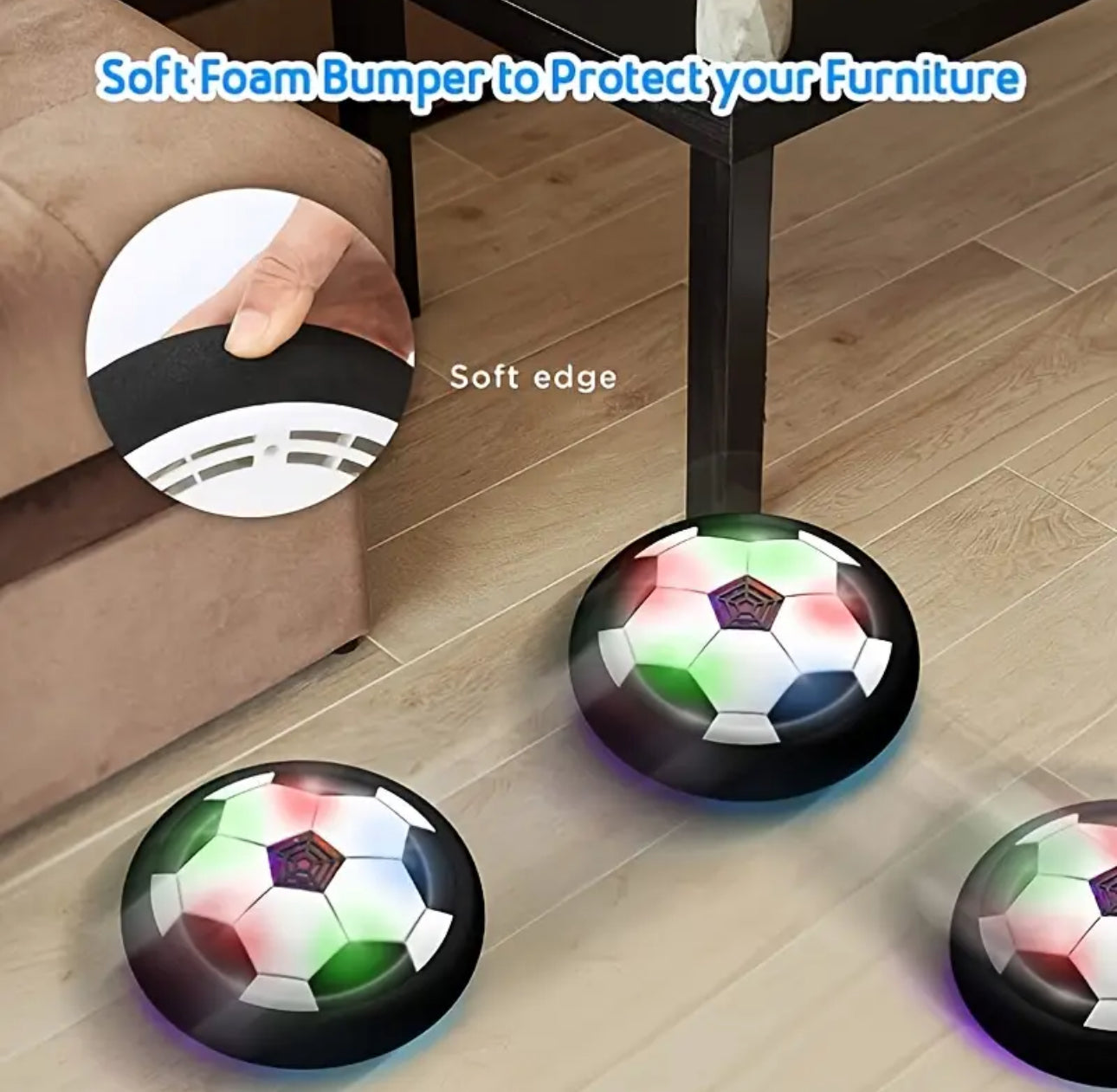 Kids Floating Indoor and Outdoor Football with Soft Edges